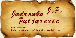 Jadranko Puljarević vizit kartica